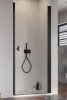 Radaway Nes 8 Black Dwj I Drzwi wnękowe 80cm prawe czarny mat/szkło przejrzyste 10076080-54-01R